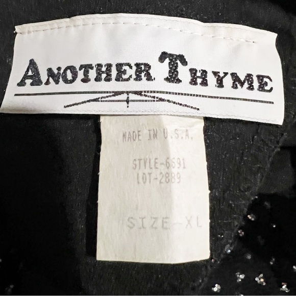 😻VTG Another Thyme Sparkle Blouse - Picture 7 of 7